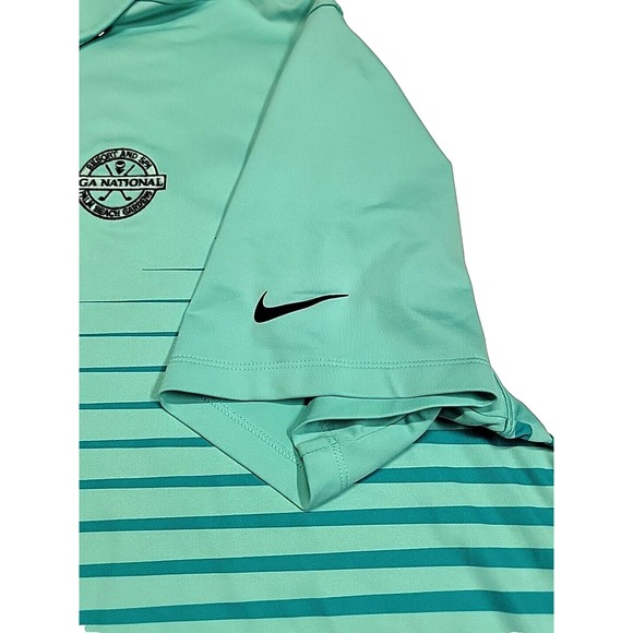 Nike Golf Dri-Fit Standard Performance Striped Golf Essential Polo Shirt Men XXL - Picture 5 of 10